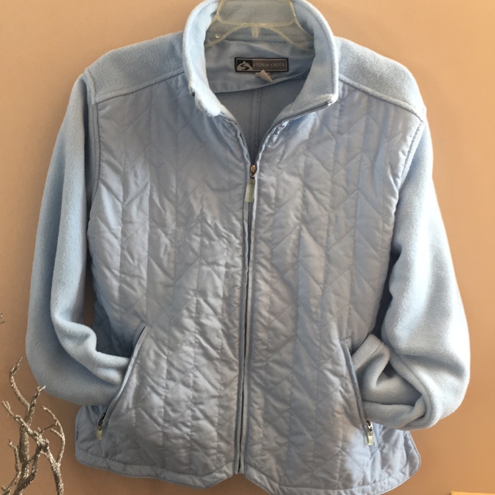 Ladies L fleece and quilted jacket